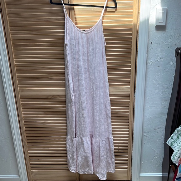 Magaschoni Linen Dress | Color: Pink | Size: L | Jsimpson729's Closet